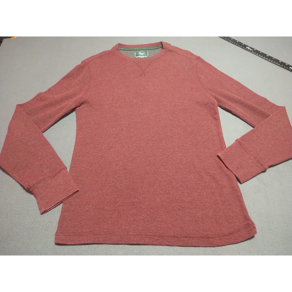 G.H. Bass Shirt Men M Burgundy Pullover Hiking Outdoor Stretch Comfort